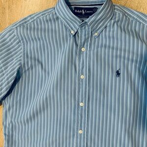 Ralph Lauren Light Blue Multi-Striped Button-Down Shirt